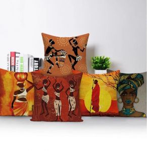 Povlak na polštář v Africkém stylu - Africký tanec s ženami AOTU