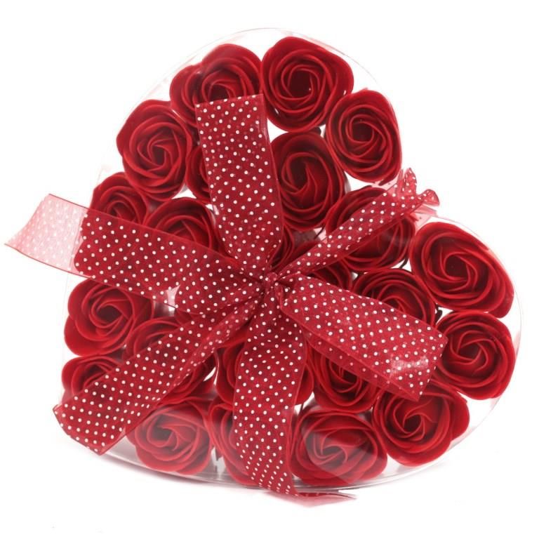 Dárková sada 24 mýdlových růží – červené AWM, Ltd, S3 8AL