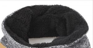 Zimní souprava šála, čepice, rukavice - Sytě černá WINTERS