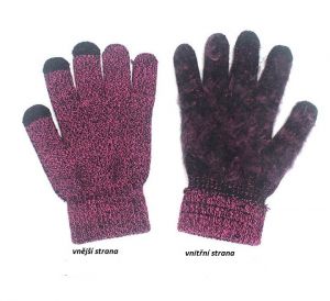 Zimní souprava šála, čepice, rukavice - Sytě černá WINTERS