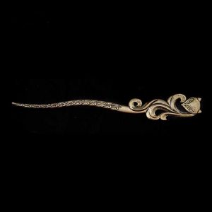 Jehlice do vlasů ve tvaru Lišky - starožitný bronz Lychee