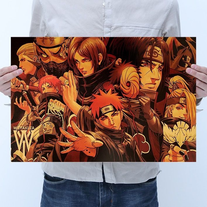 Plakát - Anime Naruto - Akatsuki (50 * 35) MUHUI