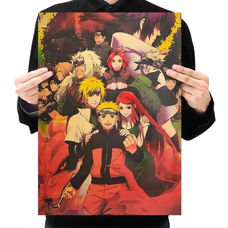 Plakát - Anime Naruto - Naruto a jeho blízcí (50 * 35) MUHUI