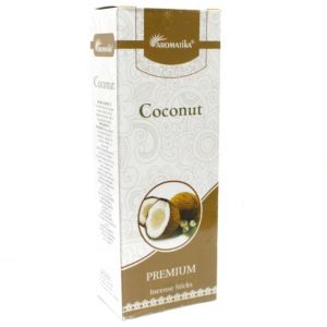Indické vonné tyčinky Aromatika Premium - Kokos 20 ks AWM, Ltd, S3 8AL