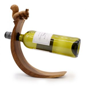 Stojan na Víno ze Suarského dřeva - Veverka