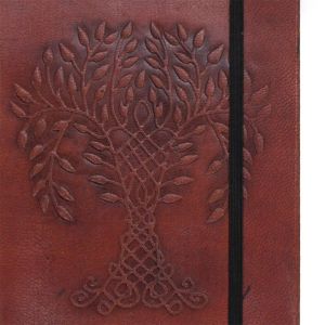 Zápisník z pravé kůže s gumičkou malý - Strom Života 18 cm AWM, Ltd, S3 8AL