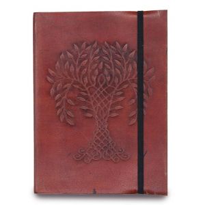 Zápisník z pravé kůže s gumičkou malý - Strom Života 18 cm AWM, Ltd, S3 8AL