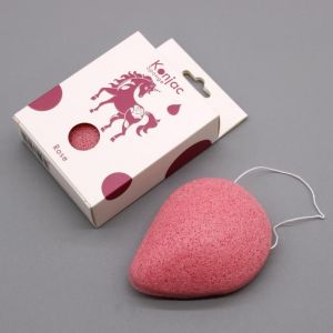 Japonské Mycí Houby Konjac ve tvaru slzy - Růže - Proti Stárnutí AWM, Ltd, S3 8AL