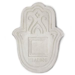 Kamenný stojan na kadidlo - Léčivý Talíř Hamsa Bílá AWM, Ltd, S3 8AL