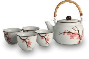 Japonská souprava na čaj Royal Tea 0,8 L - Porcelán - Sakura