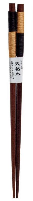 Tradiční jídelní hůlky dřevěné s ručním vázáním - vázání kombinované Made in Japan