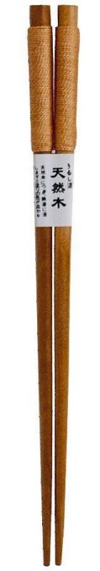 Tradiční jídelní hůlky dřevěné světlé s ručním vázáním - světlé vázání Made in Japan