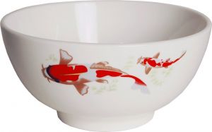 Čínská porcelánová mísa - Ryby 20 cm