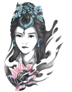 Nalepovací Tetování - Ancient dívka (482)