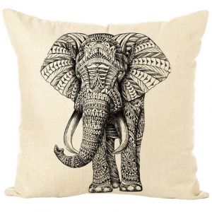 Povlak na polštář v Indickém stylu - Indický slon AOTU