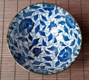 Japonská porcelánová miska Koimari Botan 15 cm Made in Japan