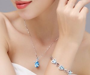 Náhrdelník - kapka vody- Modrá Jewelry
