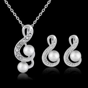 Set -Africký náhrdelník + náušnice - Houslový klíč Jewelry