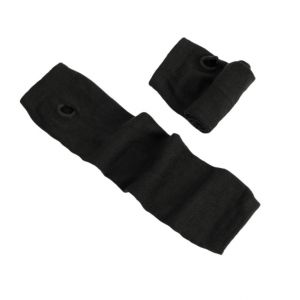 Bezprsté úpletové rukavice dlouhé - černé Fashionstyle